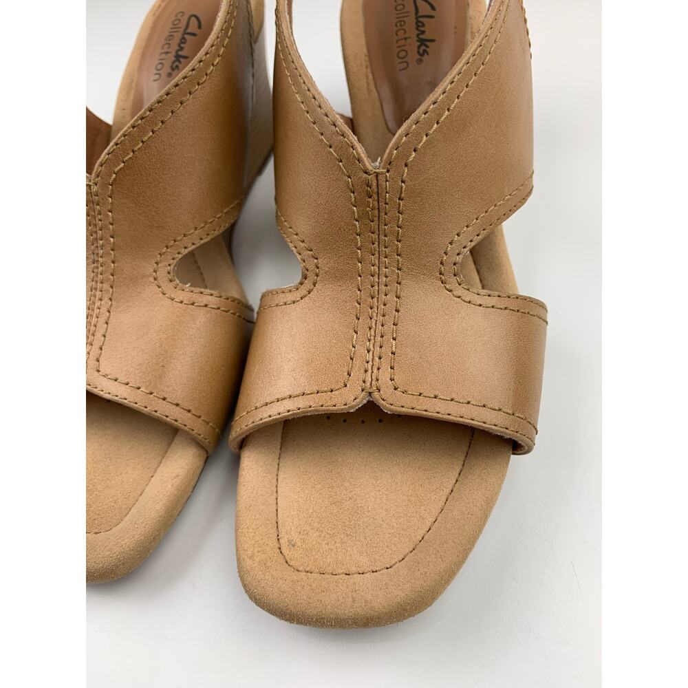 Tan Wedge Sandals - Picture 3 of 11